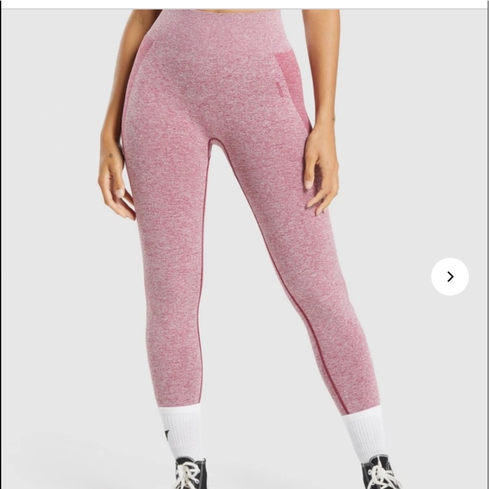 GYMSHARK Flex high waisted leggings maroon marl size small